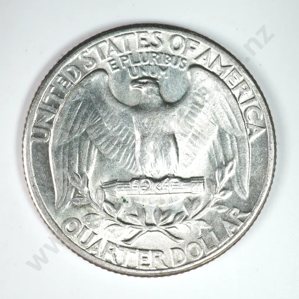 Washington Quarter Dollar: 1936 - Almost Uncirculated. C.V USD $22 ( NZD $35 ) Image 1++