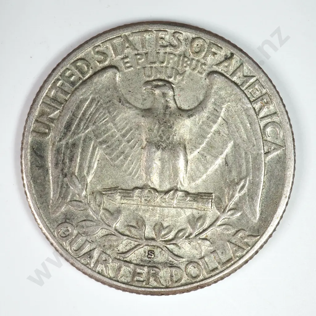 Washington Quarter Dollar: 1938 S - Extremely Fine. C.V USD $44 ( NZD $75 ) Image 1++