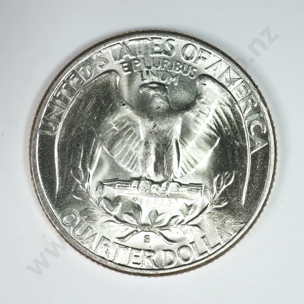 Washington Quarter Dollar: 1950 S - Brilliant Uncirculated. C.V USD $25 ( NZD $45 ) Image 1++