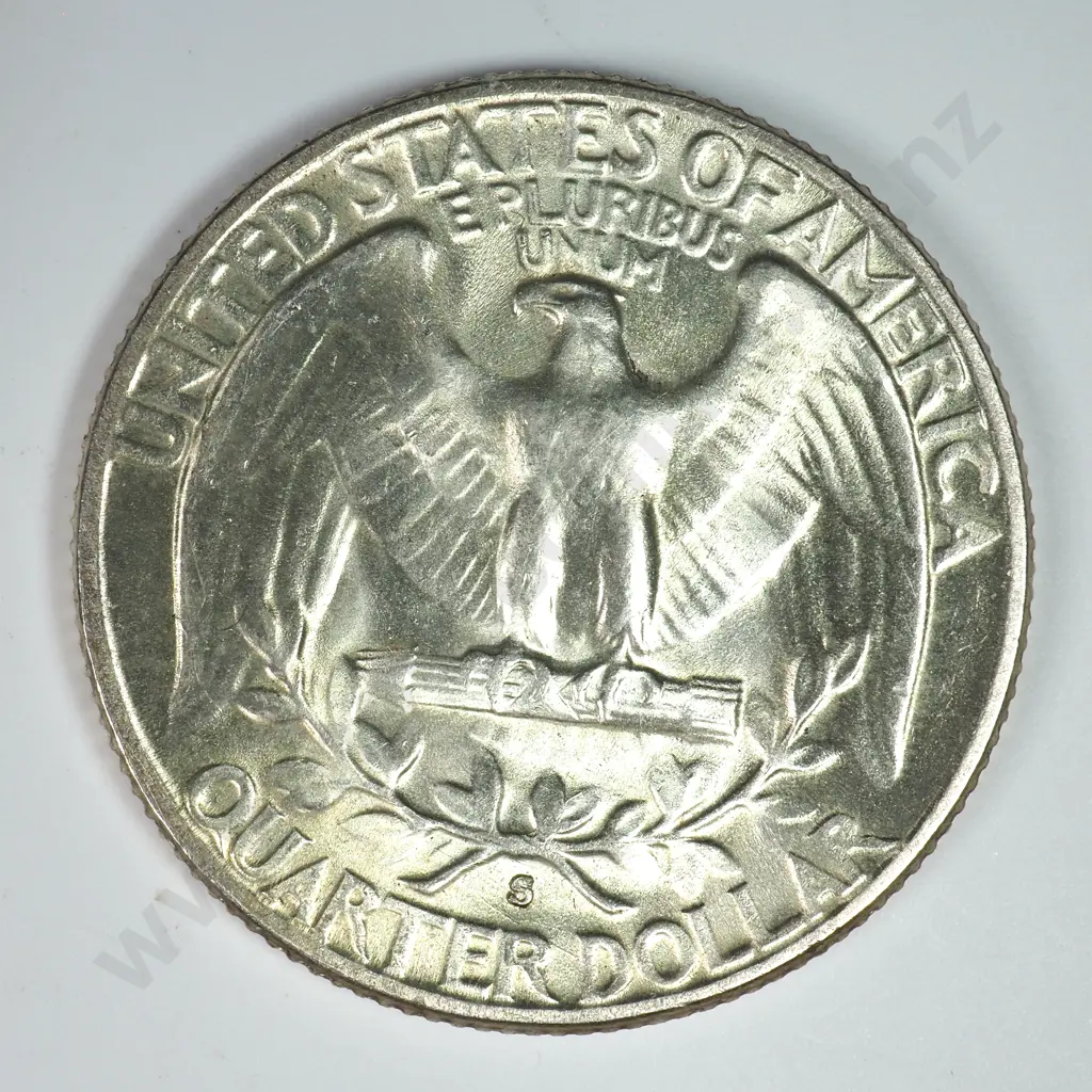 Washington Quarter Dollar: 1953 S - Brilliant Uncirculated. C.V USD $21 ( NZD $35 ) Image 1++
