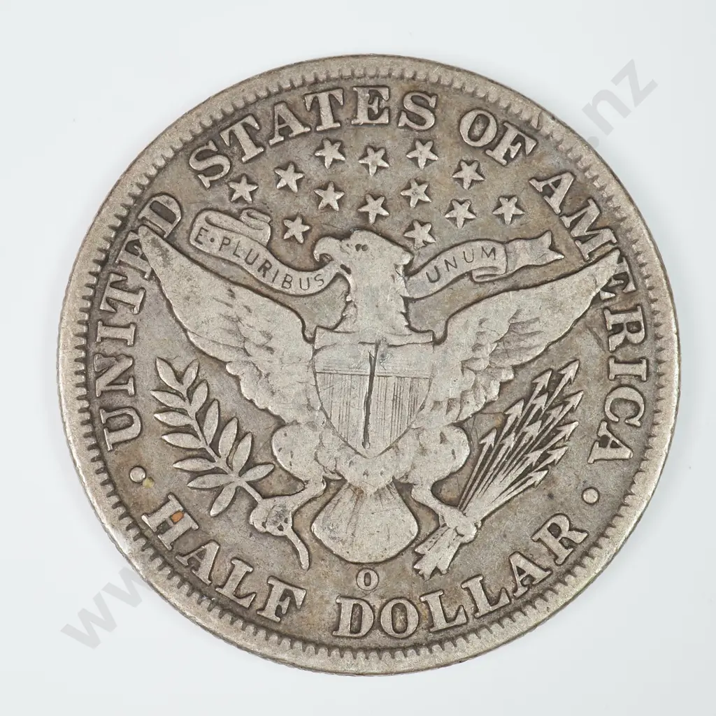 Barber Half Dollar: 1901 O - Scratches Plus Rim Knock Else Fine Image 1++