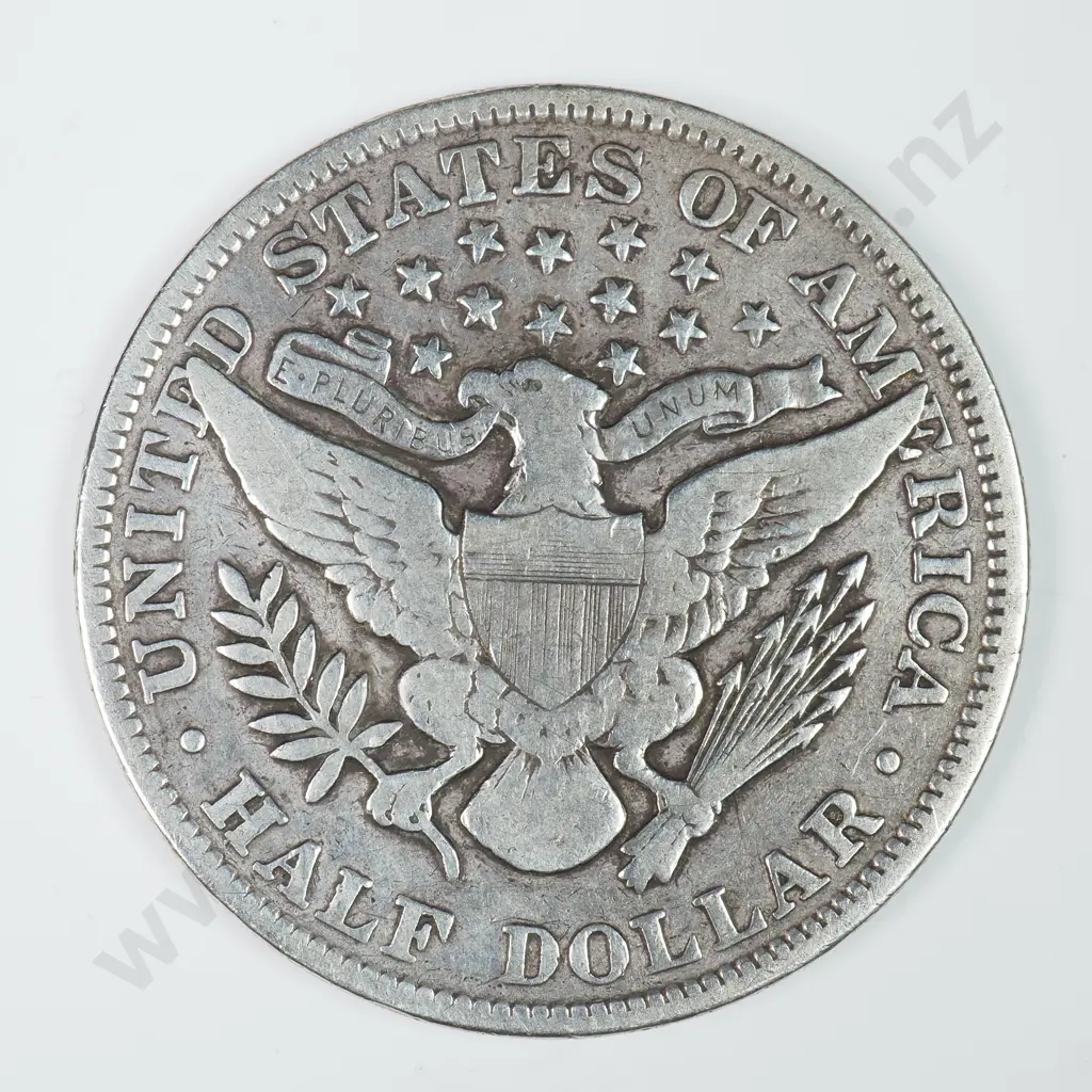 Barber Half Dollar: 1903 - Cleaned Else Fine. Image 1++