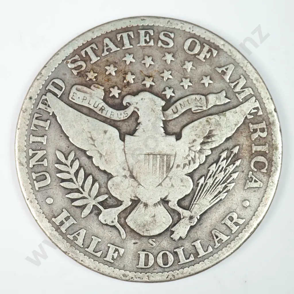 Barber Half Dollar: 1903 S - Rim Ding Else Very Good. Image 1++