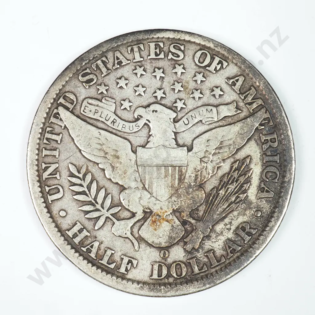 Barber Half Dollar: 1906 O - Uneven Tone Else Fine Image 1++