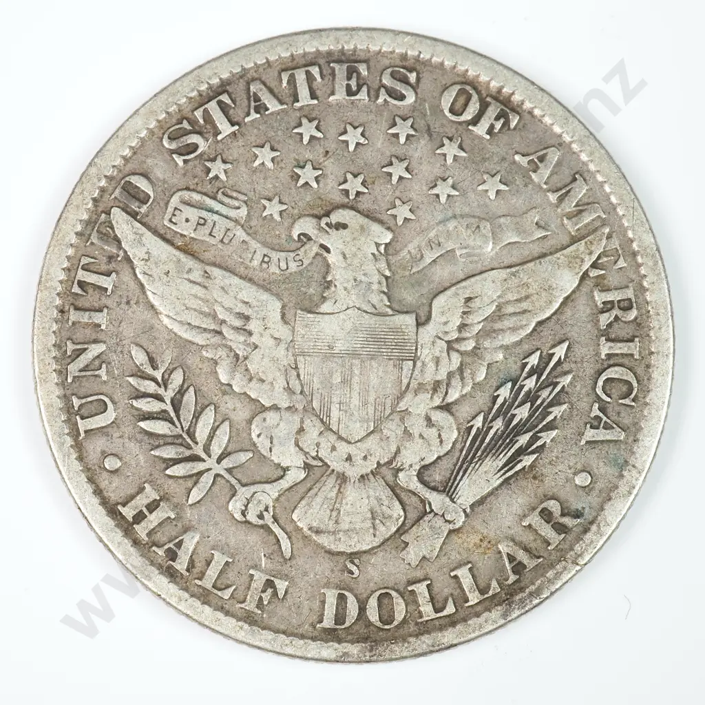 Barber Half Dollar: 1911 S - Very Fine. C.V USD $183 ( NZD $320 ) Image 1++