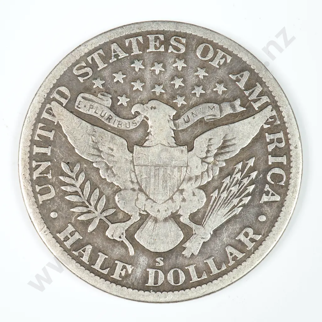 Barber Half Dollar: 1914 S - Fine. C.V USD $81 ( NZD $140 ) Image 1++