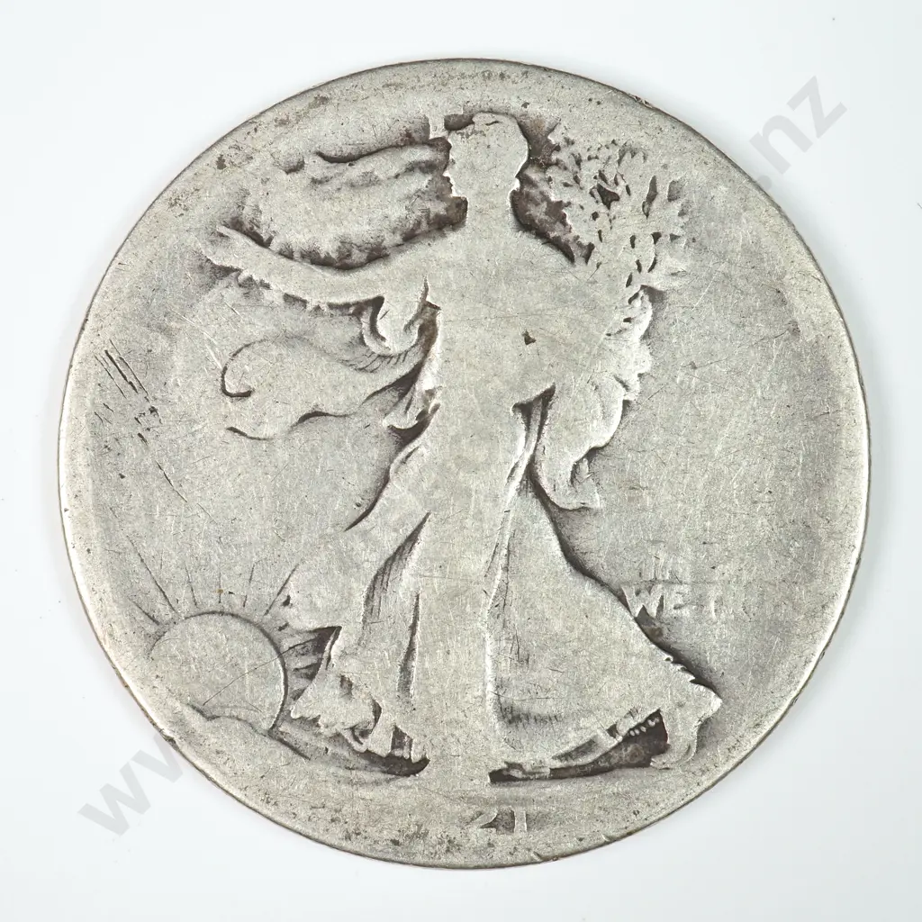Walking Liberty Half Dollar: 1920 S - Cleaned And Rim Bruise Else Fine. Image 1++