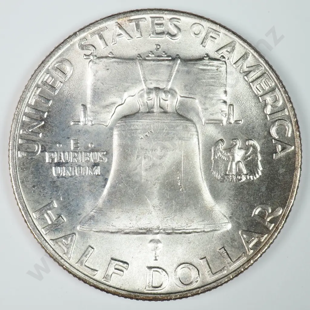 Franklin Half Dollar: 1959 - Uncirculated. C.V USD $39 ( NZD $70 ) Image 1++