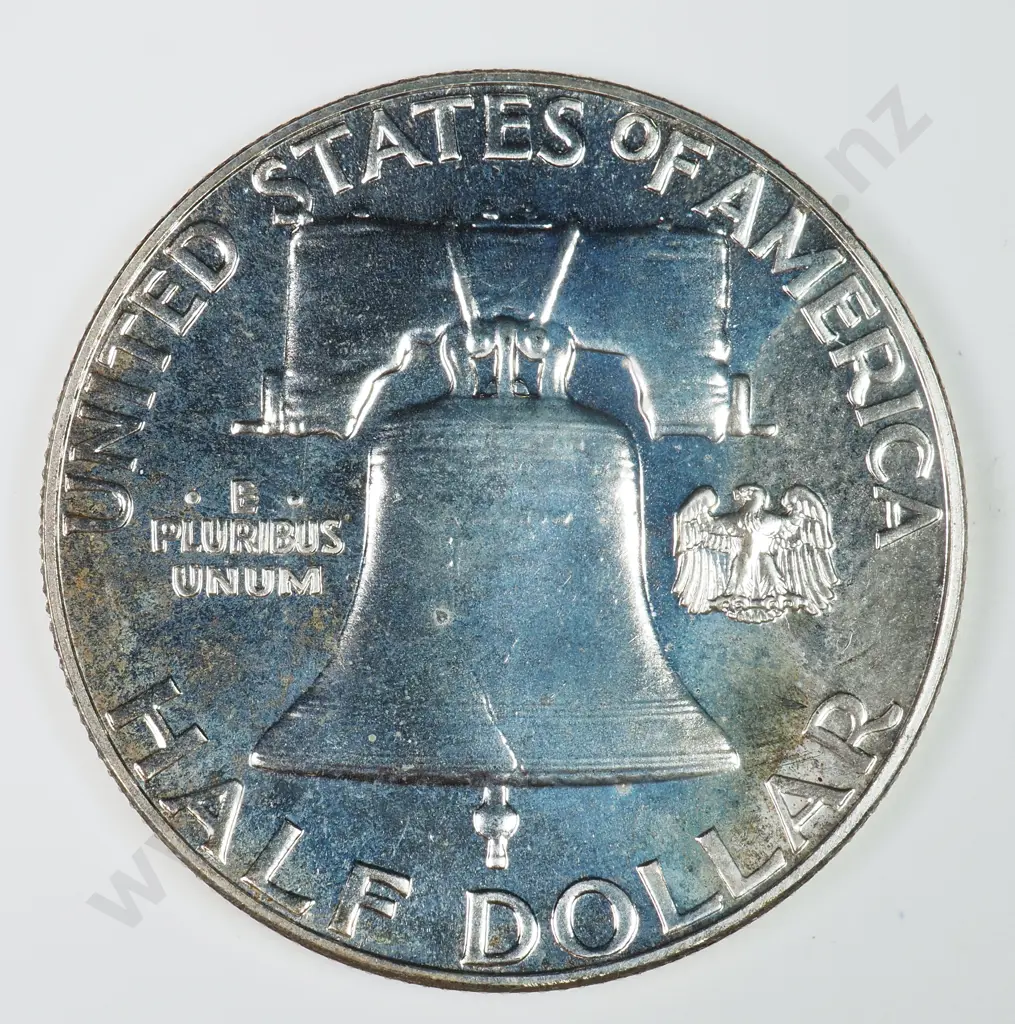 Franklin Half Dollar: 1960 - Proof. C.V USD $50 ( NZD $90 ) Image 1++