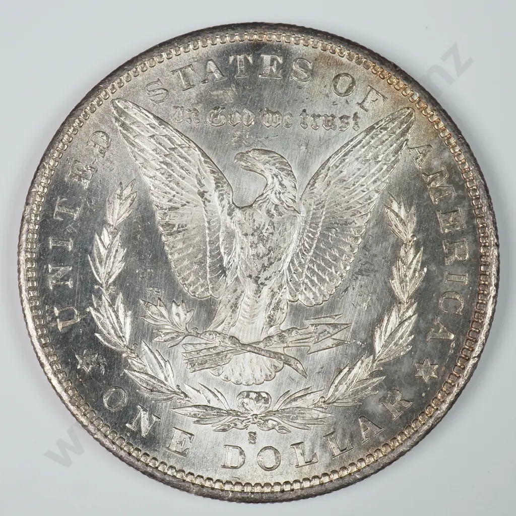 Morgan Dollar: 1879 S - MS60 C.V USD $155 ( NZD $270 ) MS65 C.V USD $332 ( NZD $580 ) Image 1++