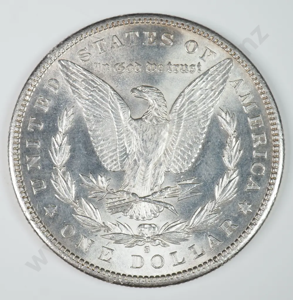Morgan Dollar: 1881 S - MS60 C.V USD $116 ( NZD $200 ) MS65 C.V USD $308 ( NZD $535 ) Image 1++