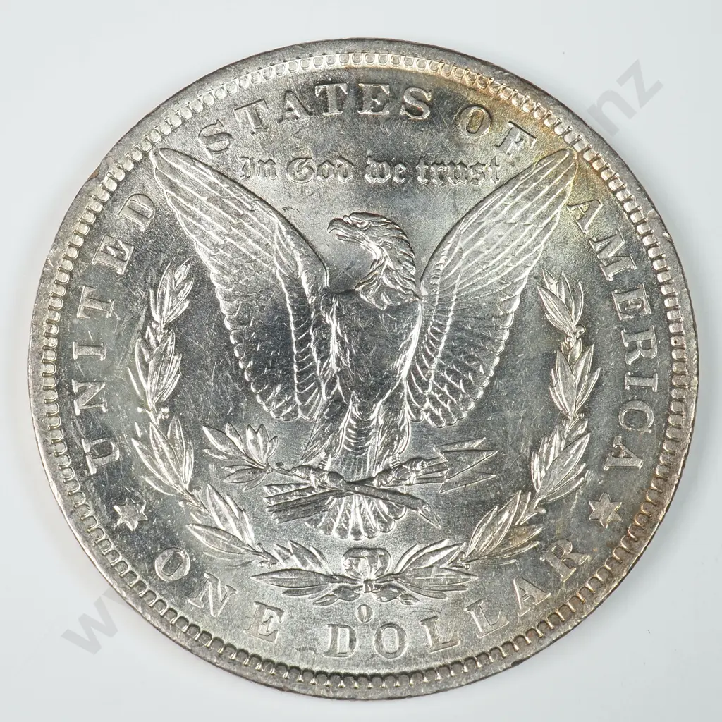 Morgan Dollar: 1882 O - MS60 C.V USD $124 ( NZD $215 ) MS65 C.V USD $764 ( NZD $1330 ) Image 1++