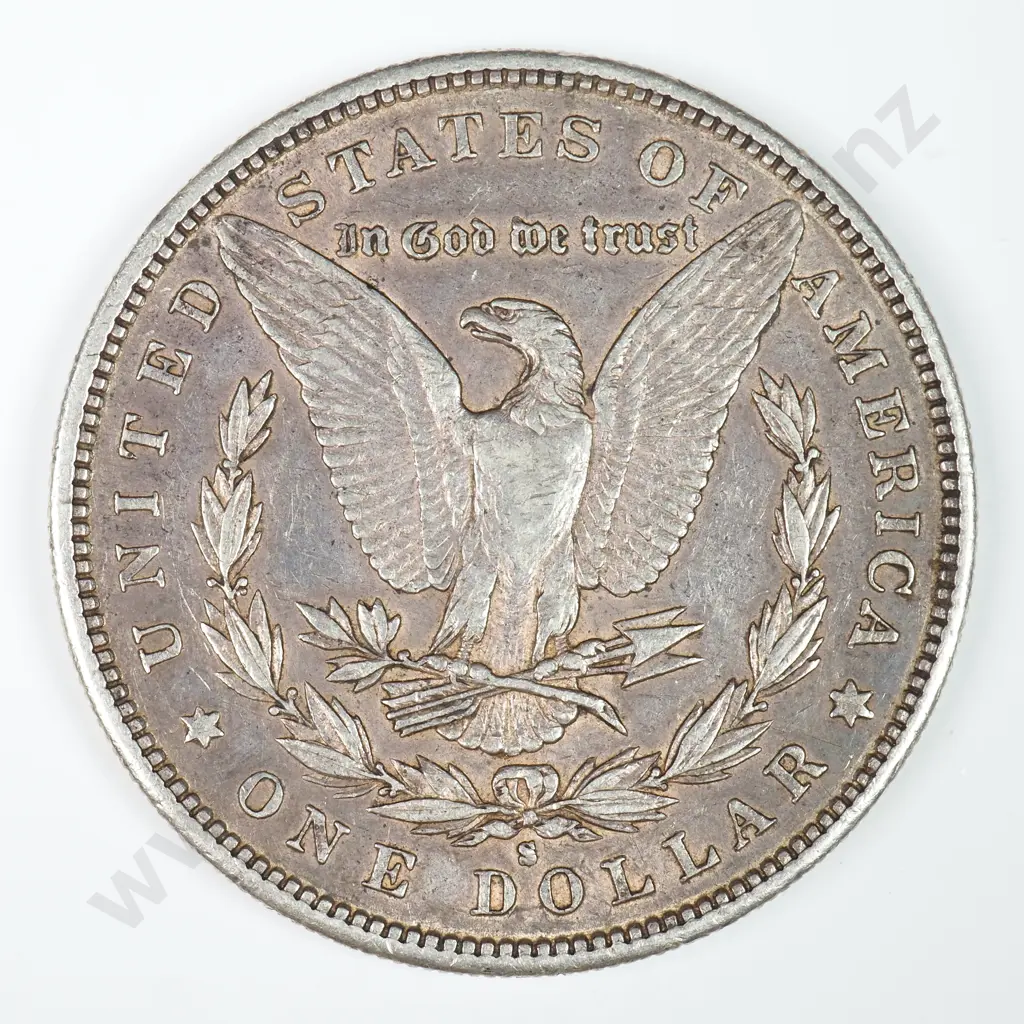 Morgan Dollar: 1886 S - Extremely Fine. C.V USD $197 ( NZD $340 ) Image 1++
