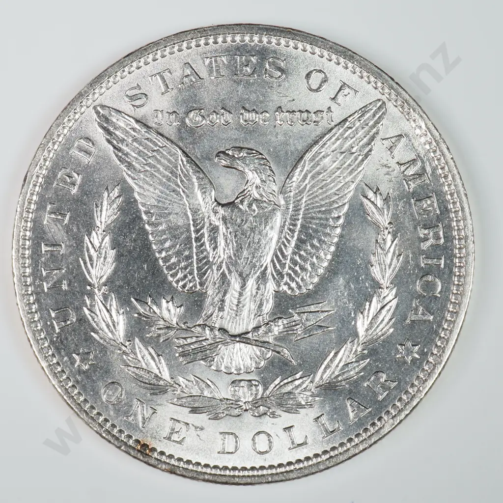 Morgan Dollar: 1887 - MS60 C.V USD $116 ( NZD $200 ) MS65 C.V USD $308 ( NZD $535 ) Image 1++