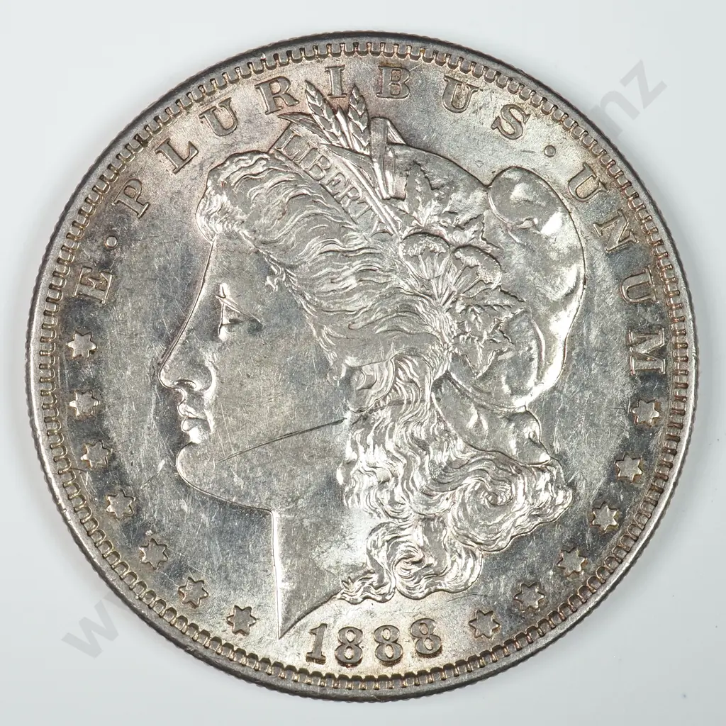 Morgan Dollar: 1888 S - Extremely Fine. C.V USD $237 ( NZD $410 ) Image 1++