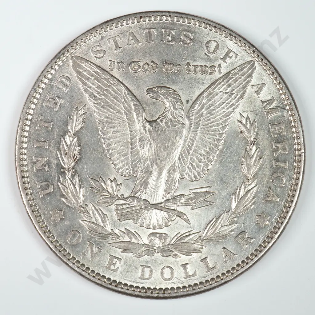 Morgan Dollar: 1892 - Almost Uncirculated. C.V USD $191 ( NZD $330 ) Image 1++