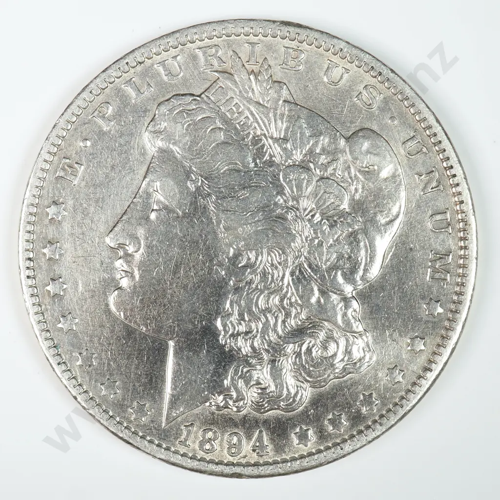 Morgan Dollar: 1894 O - Extremely Fine. C.V USD $205 ( NZD $355 ) Image 1++