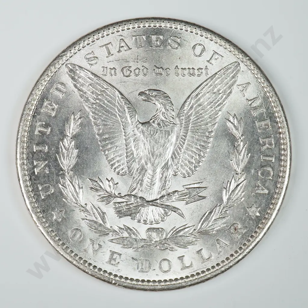 Morgan Dollar: 1898 - MS60 C.V USD $116 ( NZD $200 ) MS65 C.V USD $356 ( NZD $620 ) Image 1++