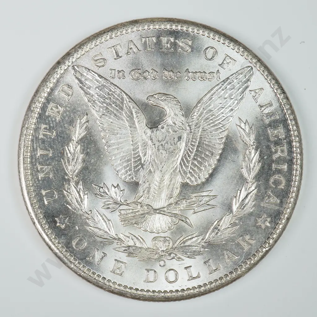 Morgan Dollar: 1898 O - MS60 C.V USD $116 ( NZD $200 ) MS65 C.V USD $308 ( NZD $535 ) Image 1++