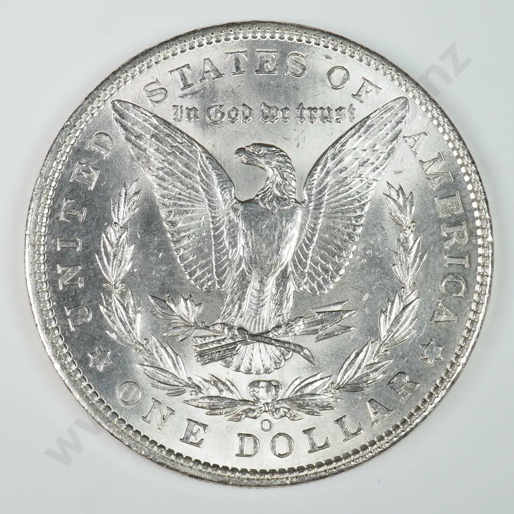 Morgan Dollar: 1902 O - MS60 C.V USD $124 ( NZD $215 ) MS65 C.V USD $324 ( NZD $565 ) Image 1++