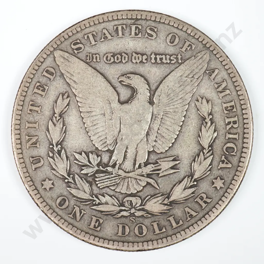 Morgan Dollar: 1904 S - Fine. C.V USD $143 ( NZD $250 ) Image 1++