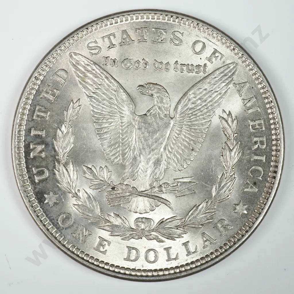 Morgan Dollar: 1921 - MS60 C.V USD $116 ( NZD $200 ) MS65 C.V USD $312 ( NZD $540 ) Image 1++