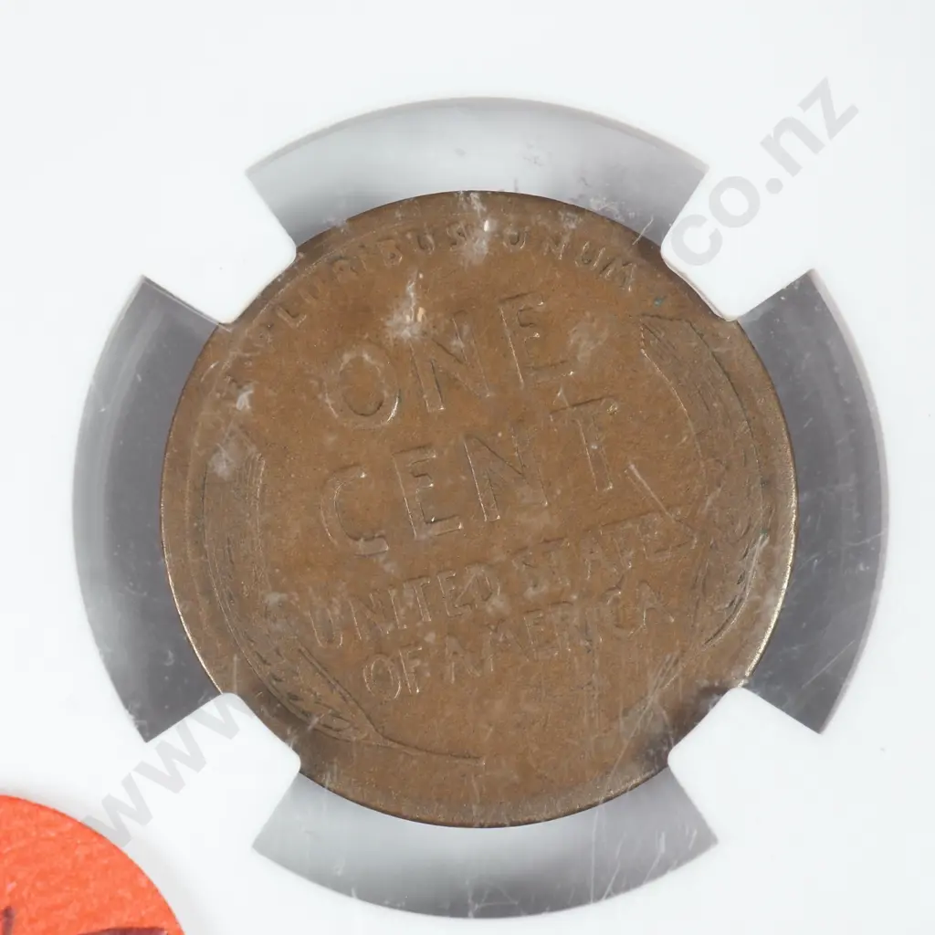 Slabbed And Graded Coin: 1914 D One Cent - VG 10 C.V USD $225 ( NZD $390 ) Image 1++