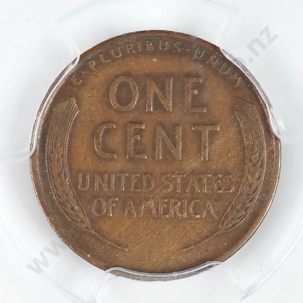 Slabbed And Graded Coin: 1931 S One Cent - XF 40 C.V USD $154 ( NZD $270 ) Image 1++