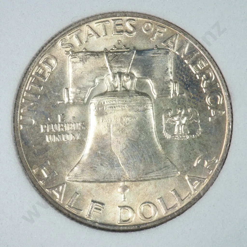 Slabbed And Graded Coin: 1963 Half Dollar - MS66 C.V USD $76 ( NZD $130 ) Image 1++