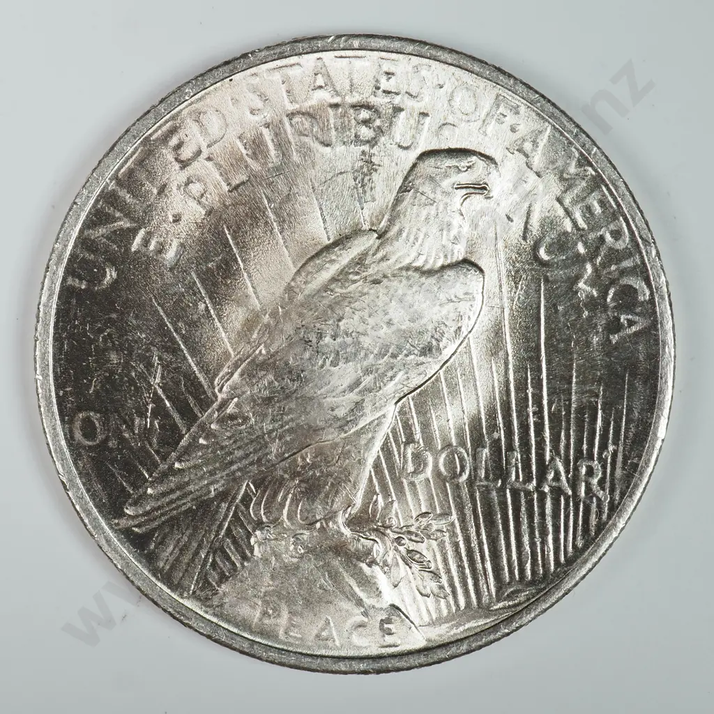 Peace Dollar: 1922 - MS60 C.V USD $116 ( NZD $200 ) MS65 C.V USD $736 ( NZD $1280 ) Image 1++