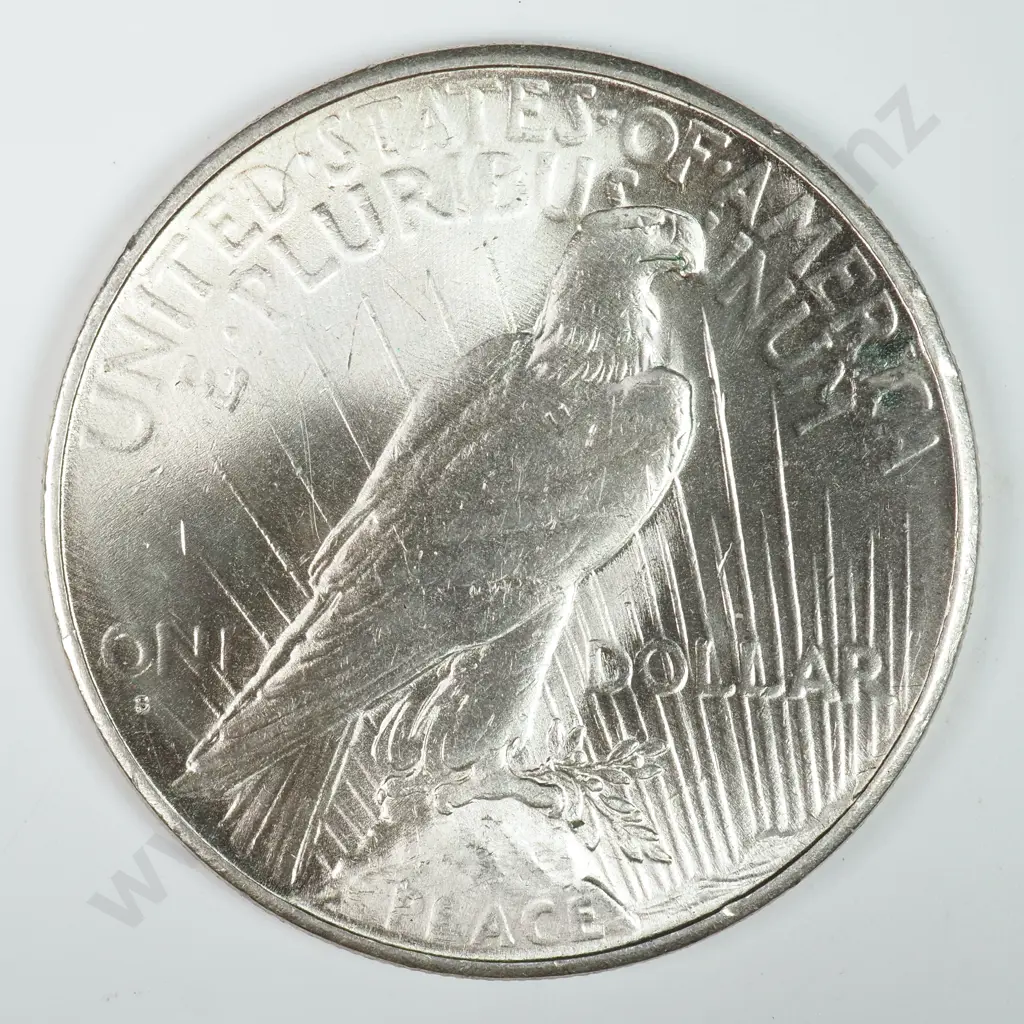 Peace Dollar: 1926 S - MS60 C.V USD $130 ( NZD $225 ) MS65 C.V USD $1041 ( NZD $1810 ) Image 1++