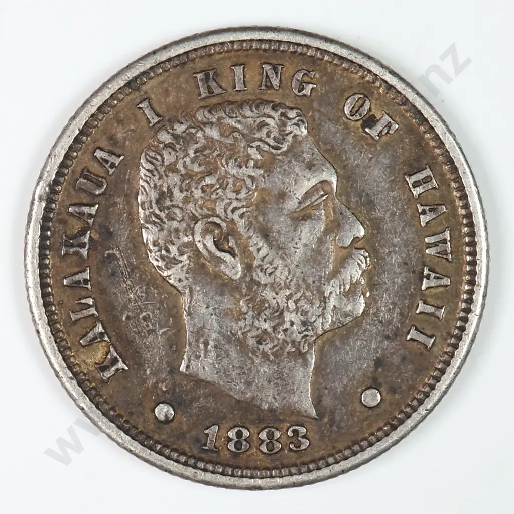Hawaii: 1883 Dime - Extremely Fine Image 1++