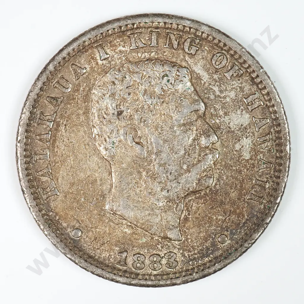 Hawaii: 1883 Quarter Dollar - Extremely Fine Image 1++