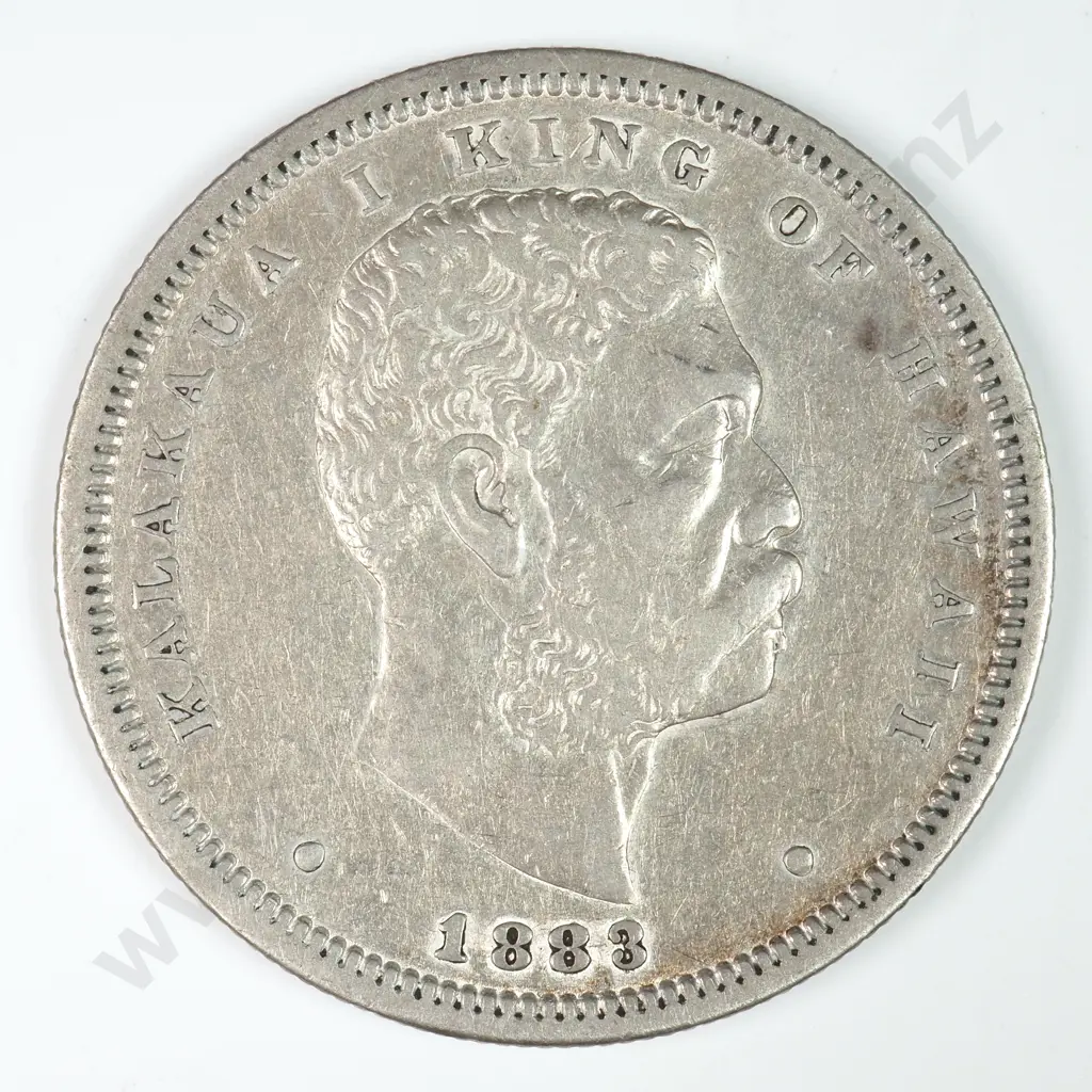 Hawaii: 1883 Half Dollar - Very Fine Image 1++