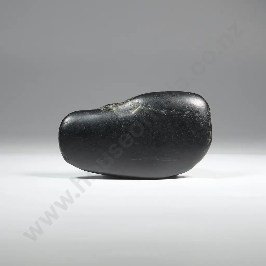 Smooth Dark Greenstone Piece Image 1++
