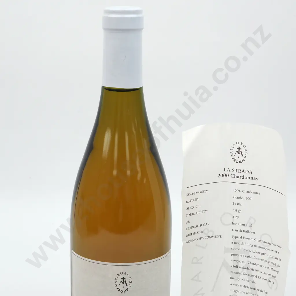 2000 La Strada Chardonnay -Clavin Vineyard - Marlborough. W Certificate. Image 1++