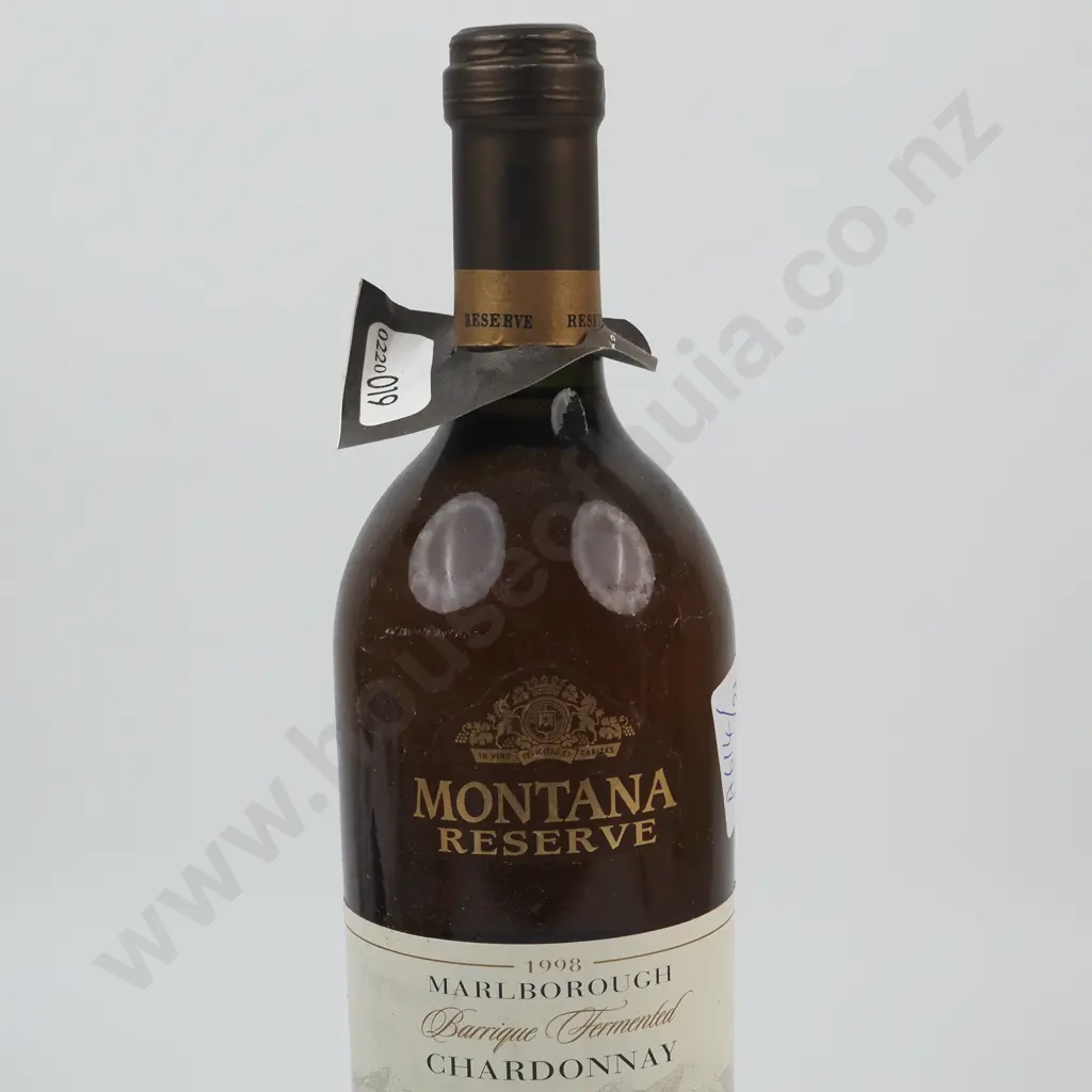 1998 Montana Barrique Fermented Reserve Chardonnay - Marlborough. Image 1++
