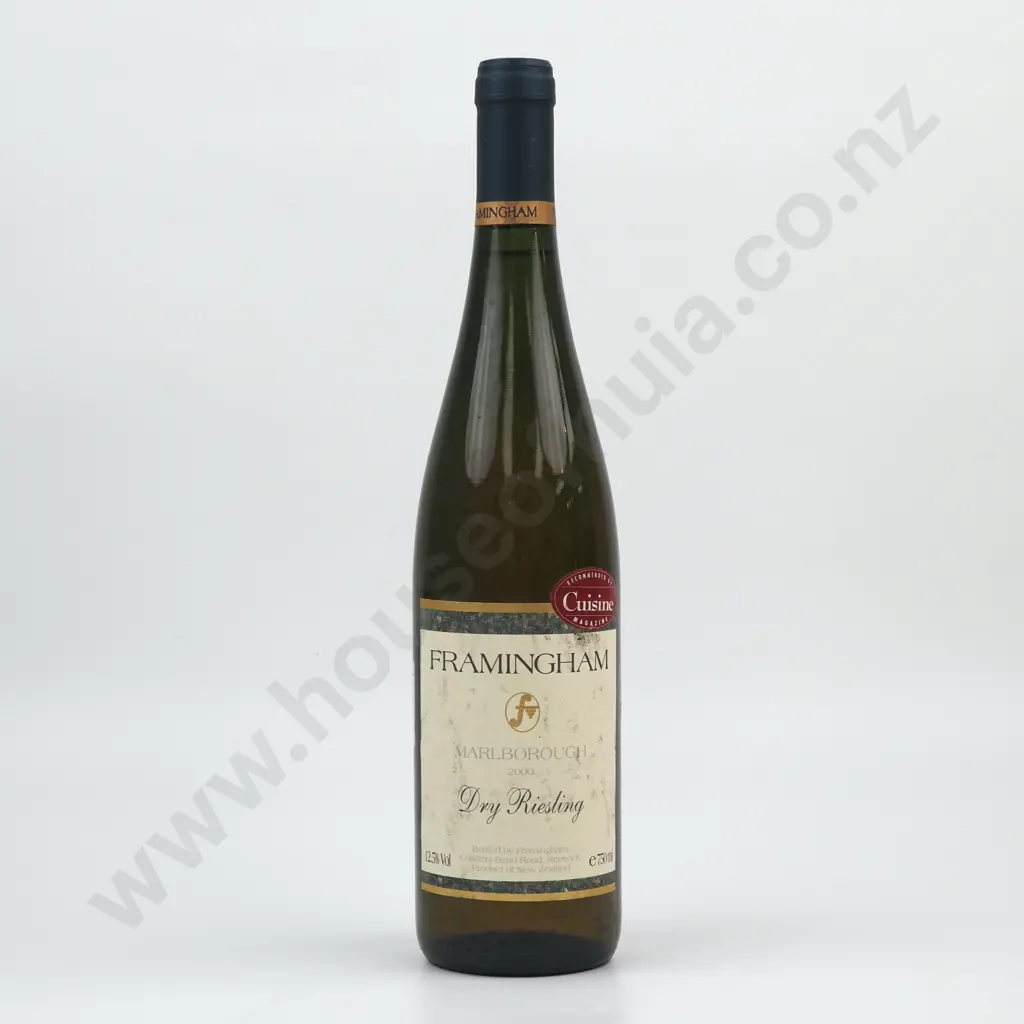 2000 Framingham Dry Riesling - Marlborough. Image 1++