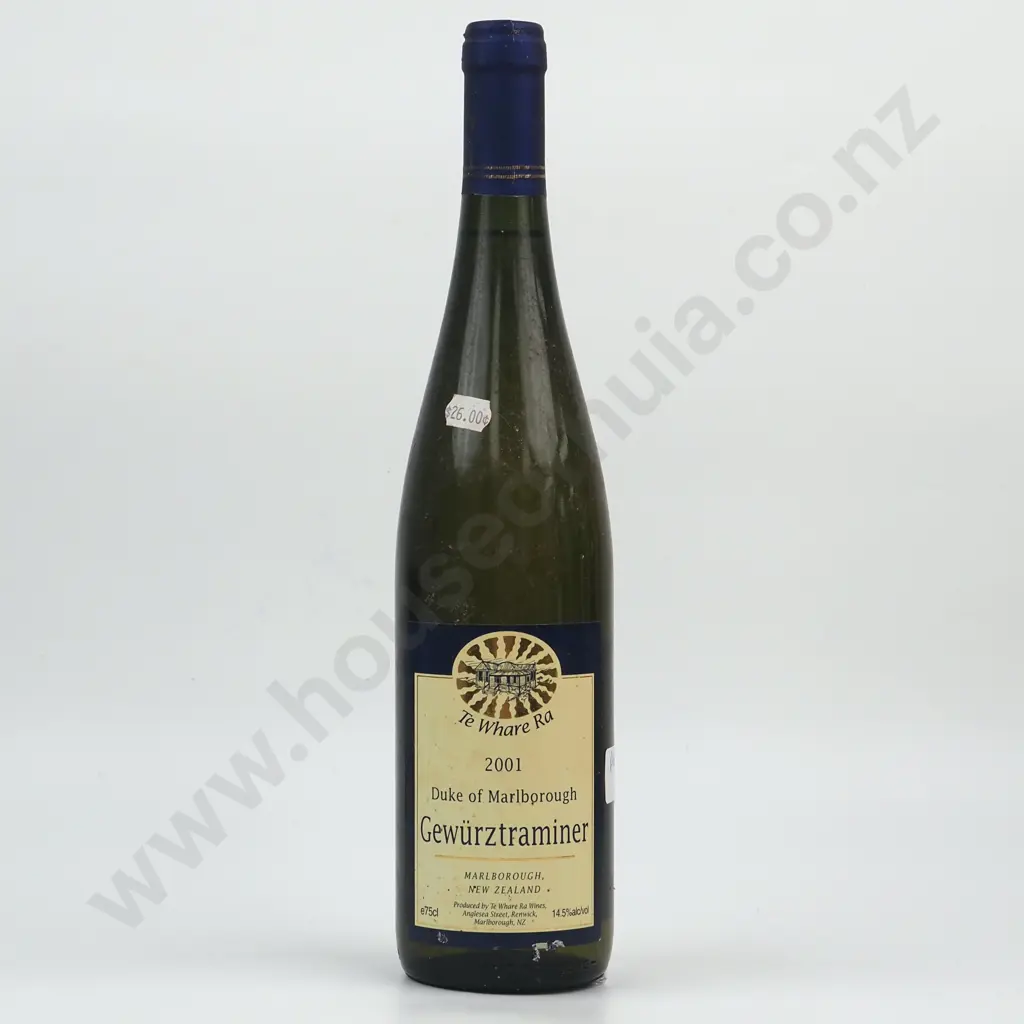 2001 Te Whare Ra Duke of Marlborough Gewürztraminer - Marlborough. Image 1++