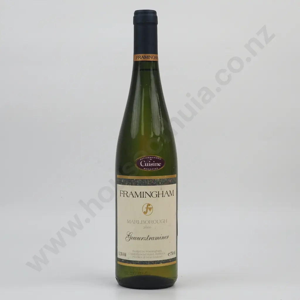 2000 Framingham  Gewurtztraminer - Marlborough. Image 1++