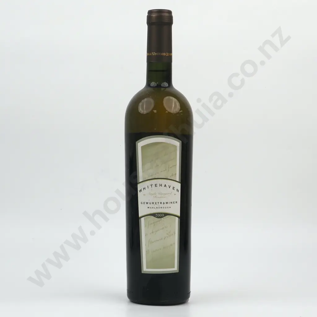 2000 Whitehaven Single Vineyard Reserve Gewürztraminer - Marlborough. Image 1++