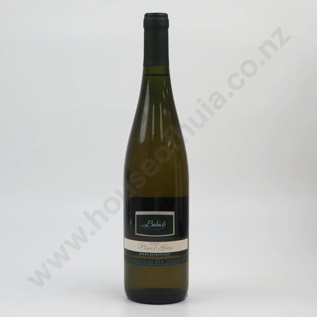 2000 Babich Pinot Gris - Marlborough. Image 1++