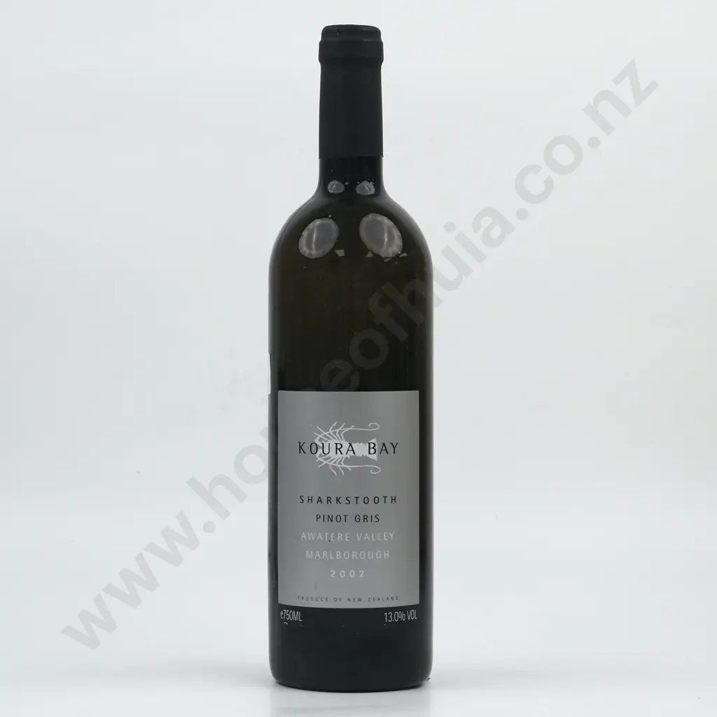 2002 Koura Sharksthooth Pinot Gris - Awatere Valley Marlborough. Image 1++