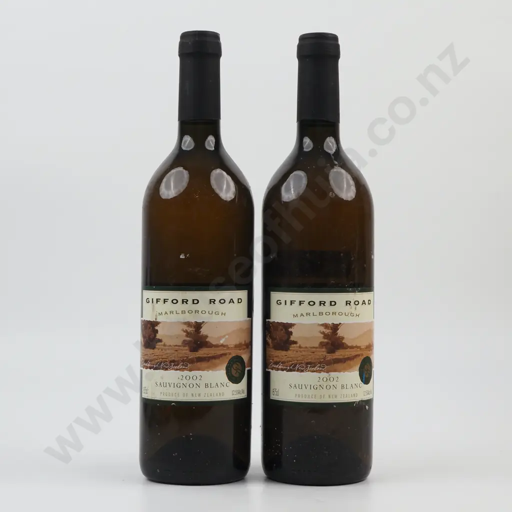 Two Bottles 2002 Gifford Road Sauvignon Blanc- Marlborough. Image 1++