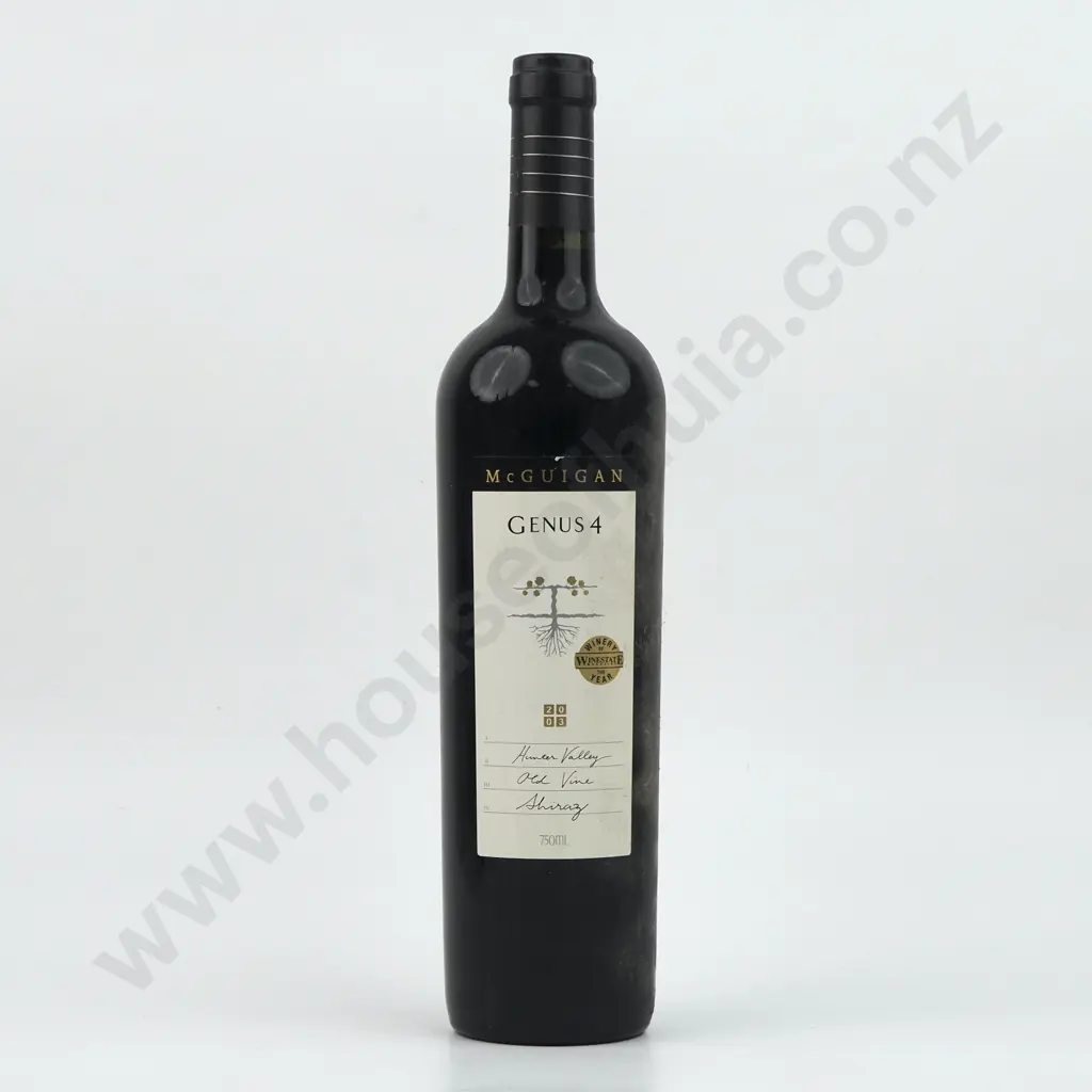 2003 McGuigan Genus 4 Hunter Valley Old Wine Shiraz. Australia. Image 1++