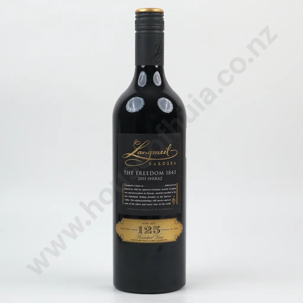 2013 Langmeil Winery, 'The Freedom 1843' Shiraz.  Barossa. 92/100. Image 1++