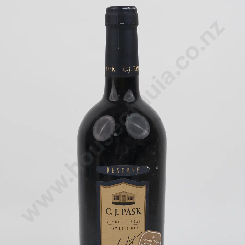 1999 C.J. Pask Gimblett Gravels Merlot - Hawke's Bay, Gisbourne. Image 1++