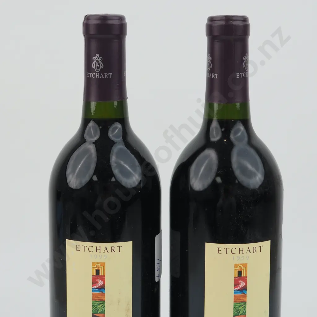 Two Bottles 1999 Etchart Rio De Plata Mendoza Malbec - Argentina. Image 1++