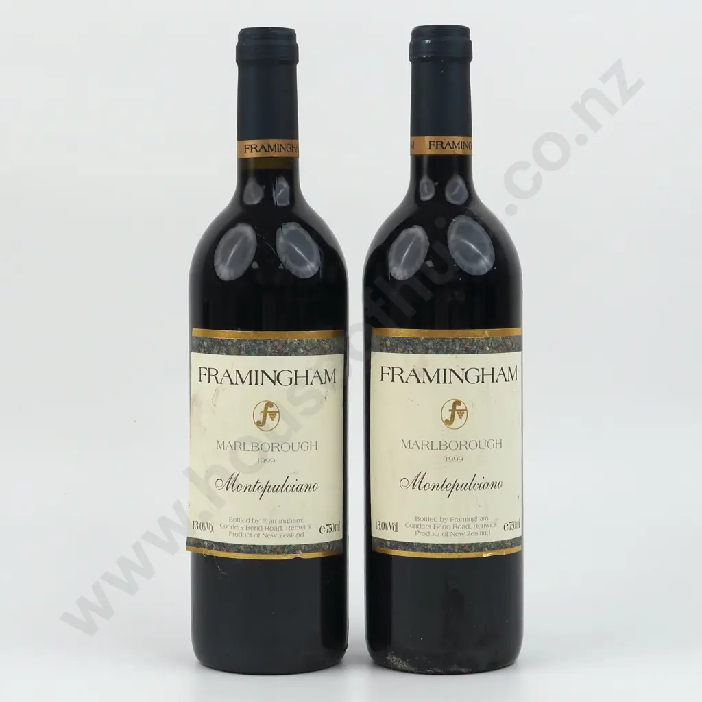 Two Bottles 1999 Framingham Montepulciano - Marlborough Image 1++