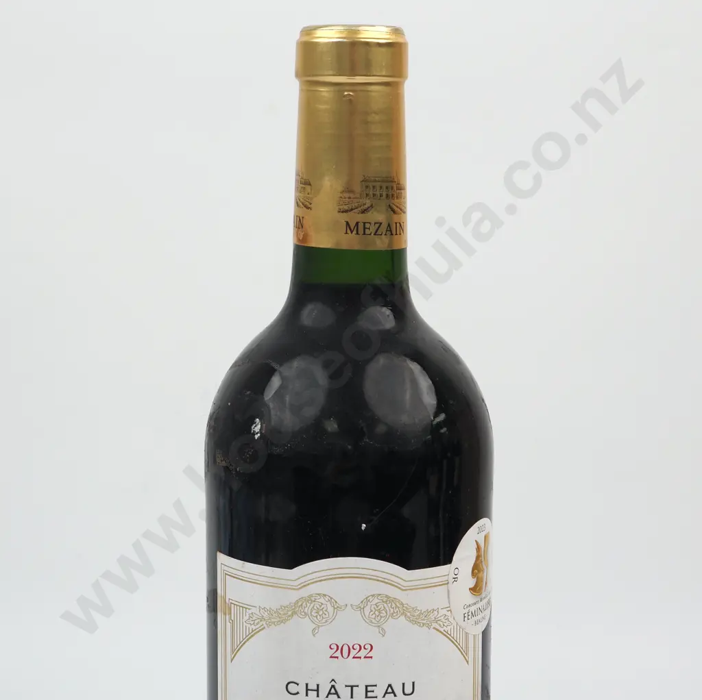 2022 Chateau Mezain Bordeaux Merlot-Cabernet Sauvignon. Image 1++